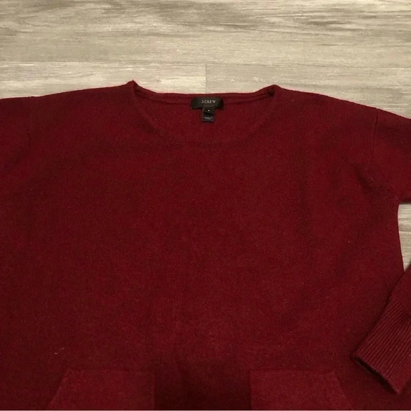 J Crew Merino Wool Burgundy Tunic Sweater Size S
Front pockets Knit‎ - Picture 2 of 8